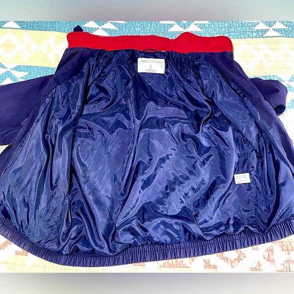 Vintage London Fog Limited Edition Colorblock Windbreaker Navy Red M-XS W-S - Picture 7 of 11